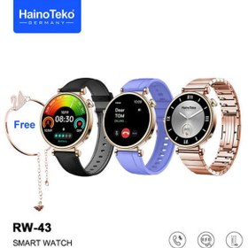 Resim Haino Teko Germany RW-43 Amoled Ekran 3 Kordon Bileklik Hediyeli Akıllı Saat 