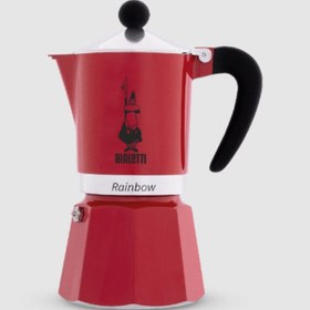 Resim Bialetti Rainbow Moka Pot 1 Cup Kırmızı 