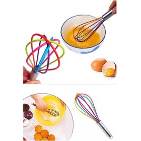 Resim Silikon Çırpıcı Metal Saplı Renkli Çırpma Teli Diğer 