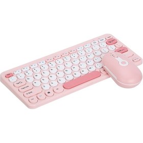 Resim Geeksen "2.4g Kablosuz Klavye Seti - Ergonomik Ve Sessiz, Numerik Pad'li, 10m Menzil" 