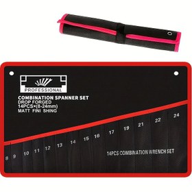 Resim 14 Cepli Çift Taraflı Anahtar Alet Saklama Çantası - Dayanıklı Malzeme, Garajlar, Bodrum Alet Kütüphaneleri ve Endüstriyel Alet Depoları İçin Uygun | Basit Alet Kutusu, Sağlam Yapı, Alet Kutusu Aksesuarı, Sadece Alet Çantası, Anahtarlar Dahil Değildir. 