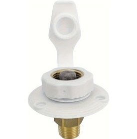 Resim Chuangyinshop White Single Rv Tatlı Su Girişi Çek Valfli Pirinç Bağlantı 3/4 Nh Dişi 1/2 Npt Erkek Flanj Karavan Tekne 