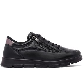 Resim Derimod Kadın Siyah Bağcıklı Sneaker 25AFE250814 