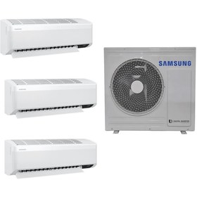 Resim Samsung Wind Free Multi 1+3 Sistem (AJ100TXJ5KH/EA) 12+12+18 Btu 10kw Dış Ünite 