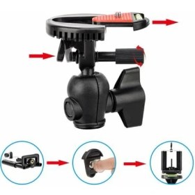 Resim Daytona Akrobat Silikon Ayaklı Telefon Dslr Kamera 3 Ayaklı Ahtapot Tripod-Siyah (2 ADET) 