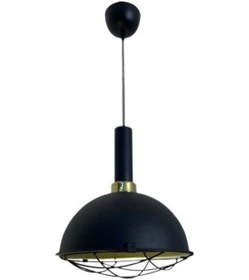 Resim Dylight Retro Metal Dekoratif Rustik Kafesli Siyah Tekli Sarkıt A (548459237) 
