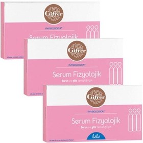 Resim Gifrer Serum Fizyolojik 5 Ml 10 Flakon X3 Luk Set 