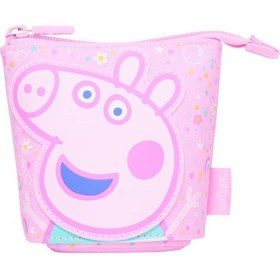 Resim Peppa Pıg İç İçe Geçmeli Katlanır Kalem Kutusu Pembe 