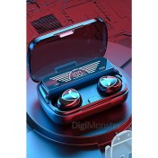 Resim Digi Monster M20 TWS Bluetooth 5. 2 Kulaklık | Akıllı Dokunmatik | Mıknatıslı Kapaklı Gamer Powerbank Kutulu | LED Ekranlı | IPX4 Suya Dayanıklı 