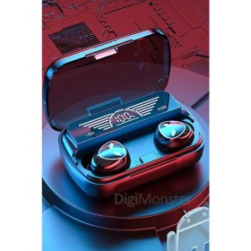 Resim Digi Monster M20 TWS Bluetooth 5. 2 Kulaklık | Akıllı Dokunmatik | Mıknatıslı Kapaklı Gamer Powerbank Kutulu | LED Ekranlı | IPX4 Suya Dayanıklı 