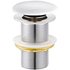 Resim Creavit 76 mm Seramik Montajlı Basmalı Sifon Üst Takımı Taşmasız - Beyaz SF032-B 