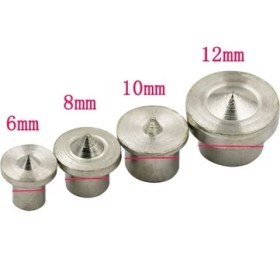 Resim Gümüş Yuvarlak 4 Adet Dübel Pimleri Merkez Noktası 6/8/10/12MM Zıvana Merkezi Ağaç Işleme Gücü Için Set (Yurt Dışından) 