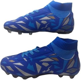 Resim Dugana Erkek Mavi Turkuaz Çoraplı Krampon Futbol Ayakkabısı Mavi 