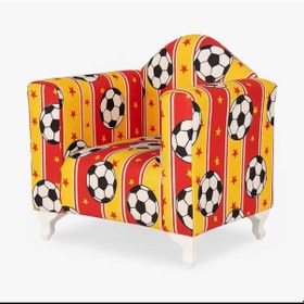Resim Taraftar Futbol Temalı 0/6 Yaş Ayaklı Çocuk Koltuğu Sarı - Kırmızı 