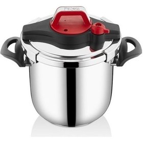 Resim Falez Vento 9 lt Kırmızı Düdüklü Tencere Falez Clipso Düdüklü Ten 