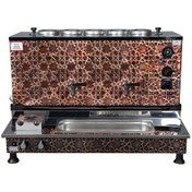 Resim Anka Pro Plus Otomatik Çay Kazanı 5 Demlikli 50 Litre Bakır Elektrikli Doğalgazlı 