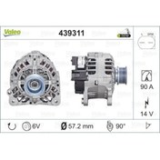 Resim Valeo ALTERNATOR 14V 90A A3 A4 CORDOBA IBIZA BORA CADDY II II GOLF IV1,4 / 1,6 / 1,8 / 2,0 - 439311 
