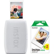 Resim Instax Mini Link 3 Beyaz Akıllı Telefon Yazıcısı Ve 20'li Mini Film Beyaz 