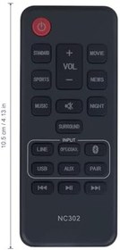 Resim AULCMEET NC302UH NC302 Uzaktan Kumanda Alt NC306UH NC307UH NC306 NC307 Sanyo Soundbar FWSB426F FWSB426FA FWSB426F A FWSB415E A FWSB415E-A FWSB415E-A FWSB415EA FWSA205E ile Uyumlu 