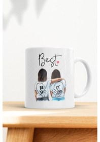 Resim 2 Arkadaşa Özel Best Friends Kupa Bardak Beyaz 