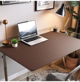 Resim Mouse Pad Kahverengi Masa Matı 60x480cm Suni Deri Desk Mat 60 Cm 480 Cm 