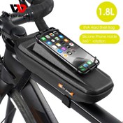 Resim West Biking Yağmur Geçırmez Bisiklet Çantası Ön Tüp Telefon Kılıfı Sert Kabuk Kılıf Cep Telefonu Tutucu Bisiklet Bisiklet Aksesuarları Dağı (Yurt Dışından) 