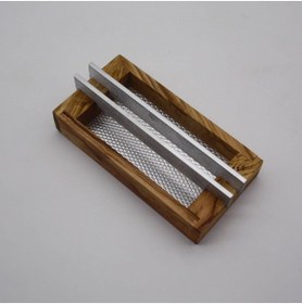 Resim Wood Provence Metal Barlı Ahşap Puro Küllük - %100 Zeytin Ağacı 