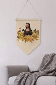 Resim Salon Pinterest Duvar Dekoru, Van Gogh Ve Mona Lisa Sanat Serisi, Kanvas Flama Duvar Örtüsü NO:454 - Renkli - 22 / 50 x 70 