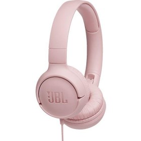Resim JBL T500 MİKROFONLU KABLOLU KULAKÜSTÜ PEMBE KULAKLIK 