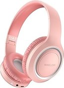 Resim Zore UID-10 Ayarlanabilir ve Katlanabilir Kulak Üstü Bluetooth Kulaklık, Pembe 
