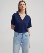 Resim İpekyol V Yaka Kadın Basic T-shirt IS1250070169 (IS1250070169) 