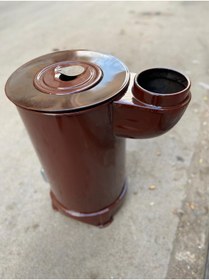 Resim Sobapark Emaye Yuvarlak Kovalı Uyuyan Soba Odun Kömür Sobası Yükseklik 60 Cm Çap 30 Cm 