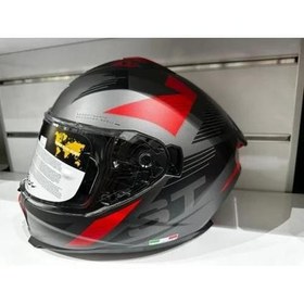 Resim Kask SW-865 St Titanyum/red/black Güneş Gözlüklü 