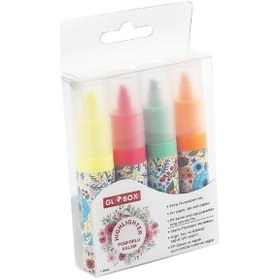 Resim Globox Fosforlu Kalem Baskılı 4 LÜ 2917 