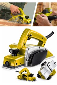 Resim MOONSHOP Pro 2200 Watt Motor Korumalı Otomatik Şanzıman Çift Bıçaklı Planya Rende Makinesi Garantili 