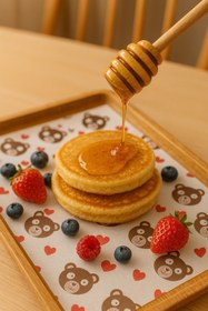 Resim tugce shopping Özel Desenli 100 Adet Sunum Kağıdı Gazete Vintage Gazete Kağıt Mutfak Kafe Sunum Sofra Ayıcıklı 