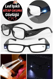 Resim Munico Bisikletçiler İçin Akıllı Işıklı Gözlük Yolu Gösteren Işıklı Gözlük Universal Unisex Siyah Gözlük 