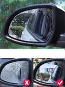 Resim naque Yağmur Kaydırıcı Film Araç Dikiz Aynası Şeffaf Film Sağ Sol Için 