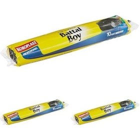 Resim Profesyonel Battal Boy 10'lu Çöp Torbası 3lü Paket 