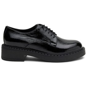 Resim Oxford/ayakkabı Kadın 97u1 Frau Naplack Lace-up Nero Siyah 