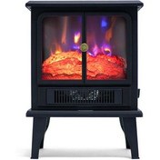 Resim Bvs Elektronik MKPH-A15 Fanlı 3 Tarafı Camlı Led Alev Efektli Elektrikli Şömine 