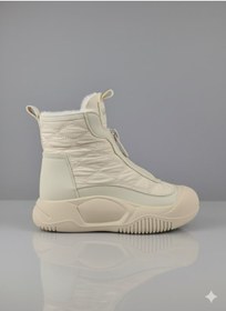 Resim Voyager Önü Fermuarlı İçi Kürklü Kadın Kar Botu B439 Bej 