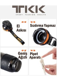 Resim Tkk 600 Ml Çift Kullanım Pipetli/rahat İçim Bpa İçermeyen Taşıma Askılı Tritan Su Matarası Fftkk1019-600 001 