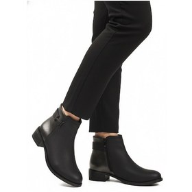 Resim Aspor Siyah Zümrüt Fermuarlı Kürklü Kadın Topuklu Bot Çok Renkli 