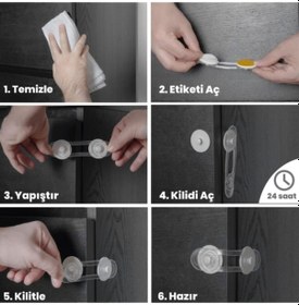 Resim 10 Adet Uzun Çok Amaçlı Dolap Çekmece Beyaz Eşya Bebek ve Çocuk G Çok Renkli 