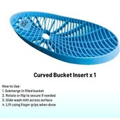 Resim Globalbloom Blue Turbo Pal Ağır Hizmet Kovası İnserti Ergonomik Kavisli Tasarım Çizilmesiz Temizlik 