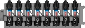 Resim Bosch Professional Accessories aksesuar 2608522324 8 parça Tornavida Seti Yıldız (Impact Control, 8 x PH2 Uç Uzunluğu: 25 mm, Pick and Click) 