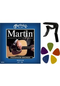 Resim Martin M550 Phosphor Bronze Medium 13 Akustik Takım Tel 3'Lü Set 