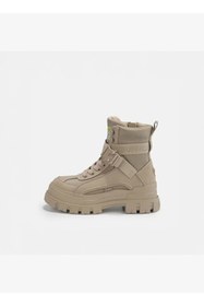 Resim Buffalo Kadın Oxford ( Klasik) 1622065 ASPHA COM1 - VEGAN NUBUCK/NYLON - Beige 
