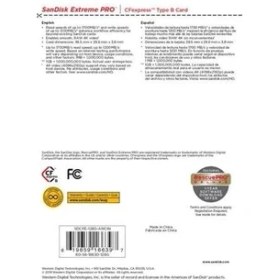 Resim 128GB Cfexpress (Xod) Extreme Pro Kart 